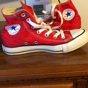 Red Hightop Converse